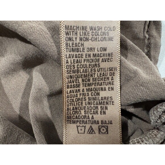 Standard James Perse Brown Cotton Crew Short Sleeve T-shirt Sz 1 Small USA Flaw - Picture 9 of 9